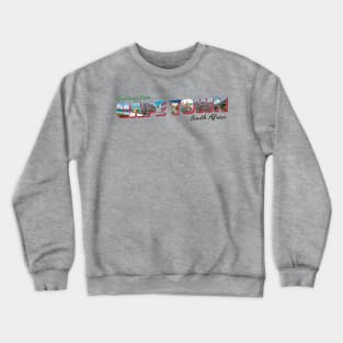 Greetings from Cape Town in South Africa Vintage style retro souvenir Crewneck Sweatshirt